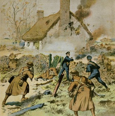 Attack by Police and British Troops on a Farm Occupied by the Sinn-Fein, Cover of Le Petit Journal, 5th December 1910 by French School
