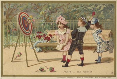 Au Bon Marche cards featuring children