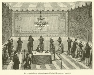 Telephone Auditions of the Opera at the Electricity Exhibition by French School