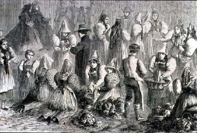Augsburg Market in the 1860s by French School