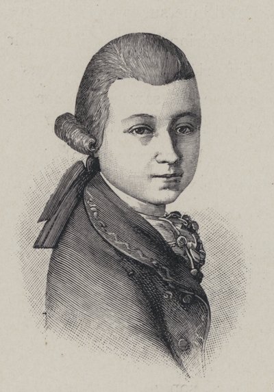 Austrian Composer Wolfgang Amadeus Mozart at the Age of Fourteen by French School