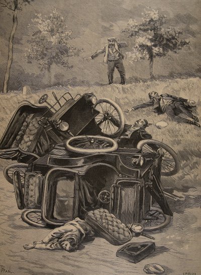 Automobile Accident by French School