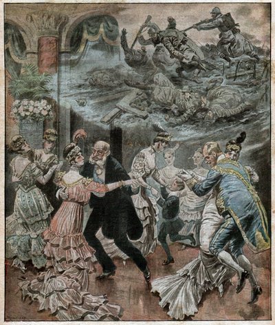 Ball in Berlin in 1916 by French School