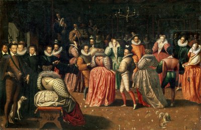Ball at the Court of King Henri III of France, or Ball of the Duke of Alencon, 2nd half of the 16th century by French School