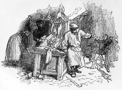 Ballads of Francois Villon "Father Christmas, who planted the vine", edition Pelletan, 1896 by French School