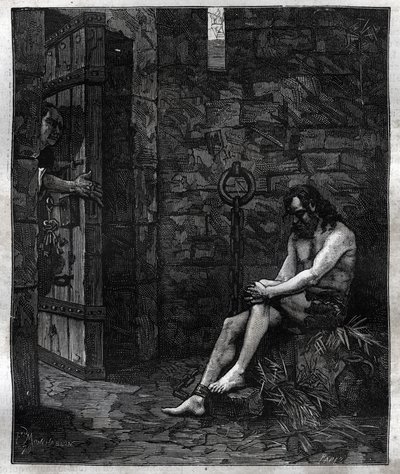 Balufeau imprisoned at the Bastille by Louis XIII - Louis XIII (1601-1643) was content to have Jacques Baloufeau, dit de Saint-Angel put to the Bastille (in Paris a travers les centuries) by French School