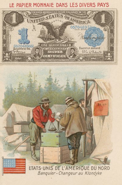 Banker and Moneychanger, Klondike, Alaska, USA by French School