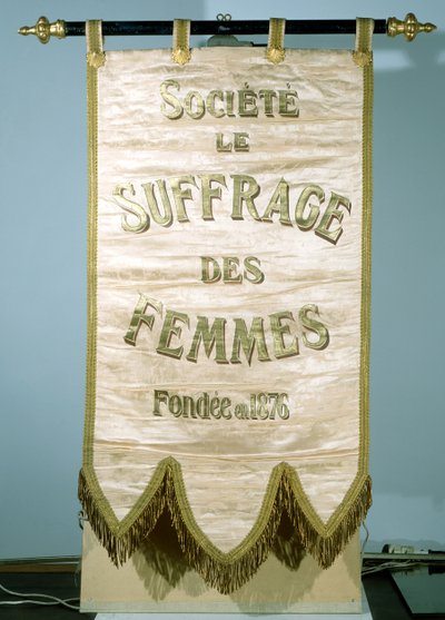 Banner for the Societe Le Suffrage de Femmes by French School