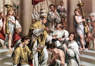 Baptism of Constantine, from a 