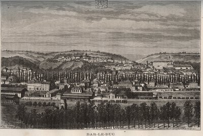 Bar-le-Duc - Department of the Meuse - Engraving in 