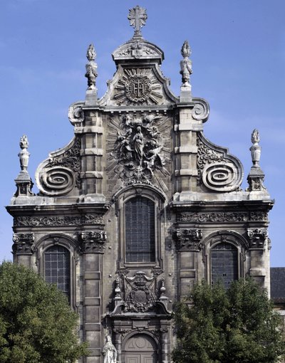 Baroque Architecture: Facade of the Church of the Jesuites (Current Museum of Sacred Art) (1692). Cambrai, North by French School