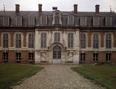 Baroque architecture: facade of the Hotel des Rams (17th century), Abbeville, Somme by French School