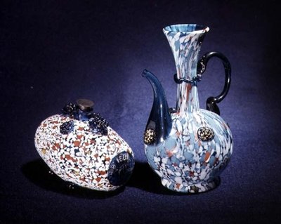 Barrel and jug by French School