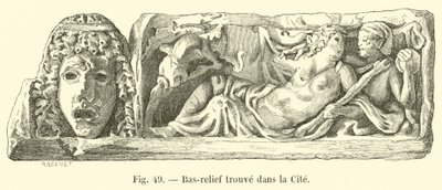 Bas-relief found in the City by French School