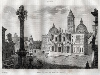 Basilica of Santa Maria Maggiore - Rome - Engraving from 