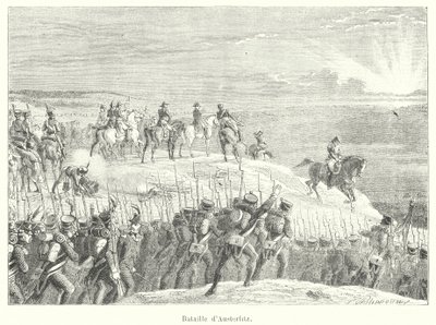 Battle of Austerlitz (engraving) by French School