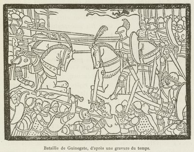 Battle of Guinegate (engraving) by French School