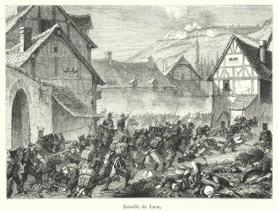 Battle of Laon (engraving) by French School