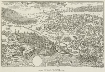 Battle of Morat (engraving) by French School