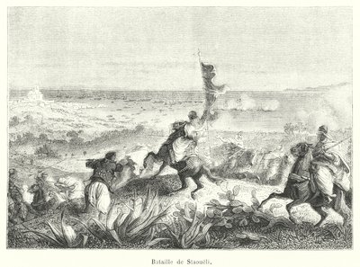 Battle of Staoueli (engraving) by French School