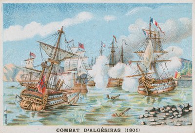 Battle of Algeciras, 1801 by French School