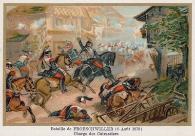 Battle of Froeschwiller, Charge of the Cuirassiers by French School