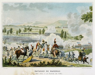 Battle of Marengo (Piedmont - Italy) on 14 June 1800, During Which Bonaparte Won Victory Over the Austrians by French School