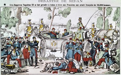 Battle of Sedan in 1870 by French School