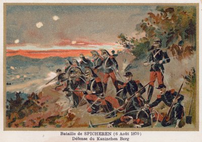 Battle of Spicheren, The Defence of Kaninchenberg by French School
