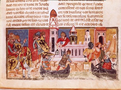 Battle on the Ramparts of Jerusalem, illustration from 