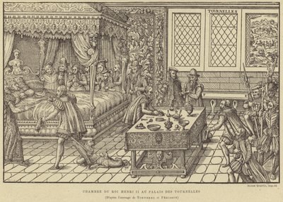 Bedchamber of King Henry II of France, Palais des Tournelles, Paris, 16th Century by French School