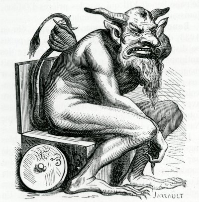Belphegor, Illustration from the Dictionnaire Infernal by Jacques Albin Simon Collin de Plancy by French School