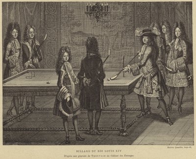 Billiard table of King Louis XIV of France by French School