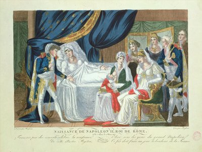 Birth of Napoleon II, King of Rome, 20th March, 1811 by French School