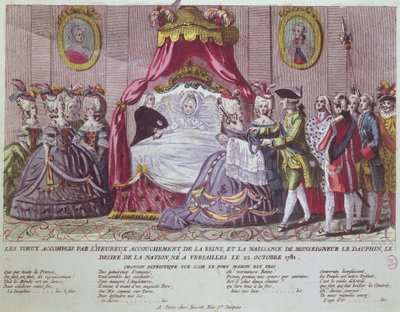 Birth of the Grand Dauphin, Louis Joseph by French School