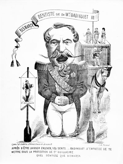 Bismarck, Dentist to his Majesty Badinguet III, 1871 by French School