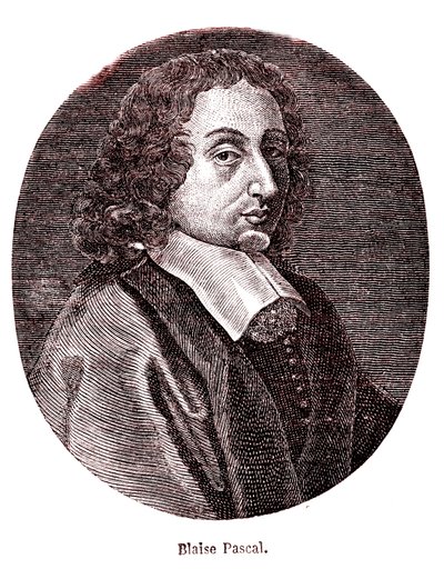 Blaise Pascal, french mathematician, philosopher, physicist and theologist. 1865 by French School