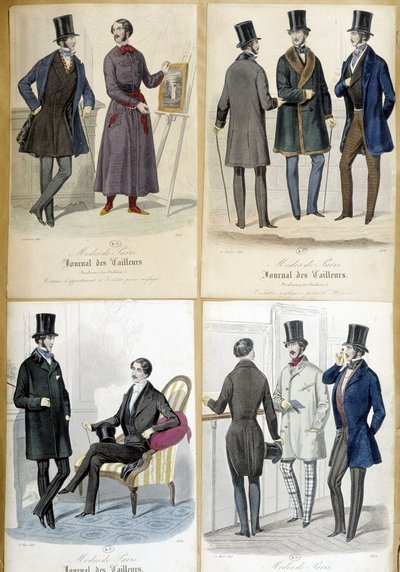 Boards illustrating men
