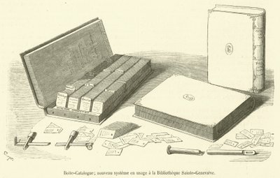 Box-Catalog, New System in Use at the Sainte-Genevieve Library by French School