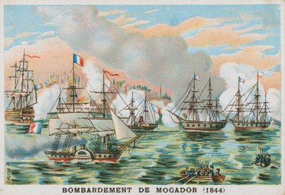 Bombardment of Mogador, Morocco, by the French, 1844 by French School