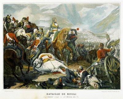 Bonaparte after his victory over the Austrians at the Battle of Rivoli on January 14 by French School
