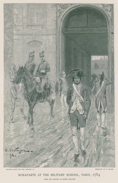 Bonaparte at the Military School by French School