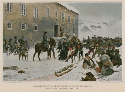 Bonaparte Received by the Monks of Mount St Bernard by French School