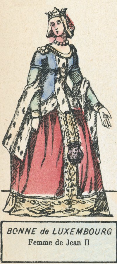Bonne of Luxembourg, Wife of John II by French School