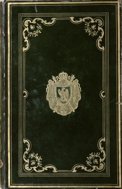 Book binding with the coat of arms of Napoleon Bonaparte by French School