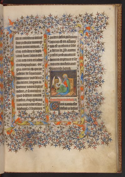 Book of Hours, Add MS 32454 f.11r, France by French School