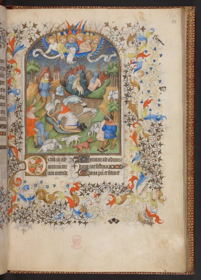 Book of Hours, Add MS 32454 f.32r, France by French School