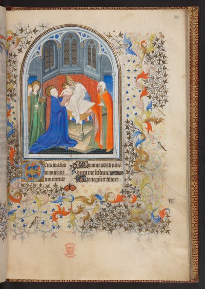 Book of Hours, Add MS 32454 f.38r, France by French School