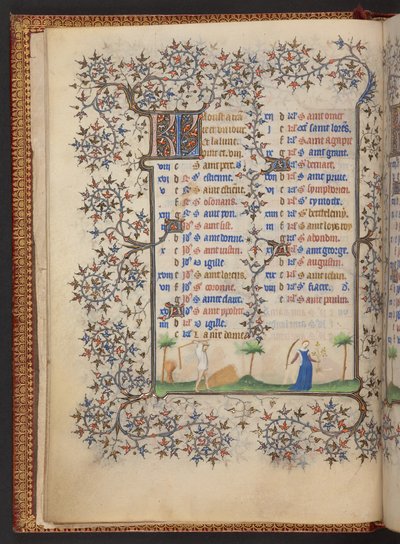 Book of Hours, Add MS 32454 f.5v, France by French School