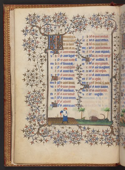 Book of Hours, Add MS 32454 f.6v, France by French School